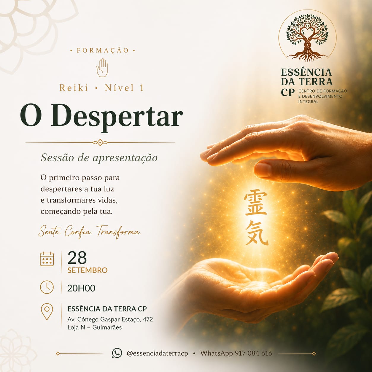 Formação Reiki Nível 1 — Shoden